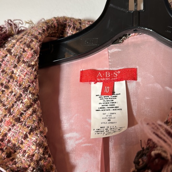 Classic Tweed jacket -10 never worn ABS with inside hooks - Picture 6 of 10